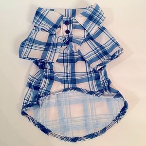 SM plaid pet shirt